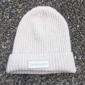 Favorite Daughter Wool Blend Cream Beanie